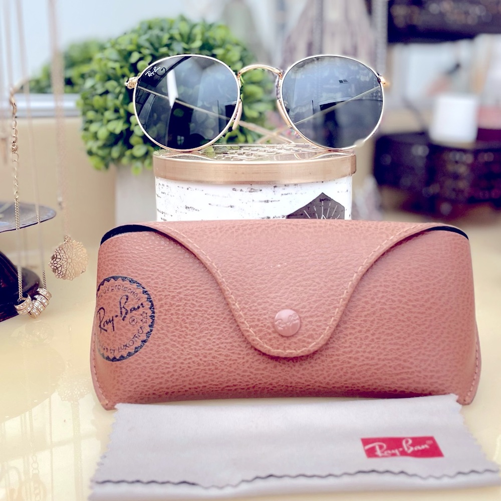 Rayban Round Metal Sunglasses- lightly used